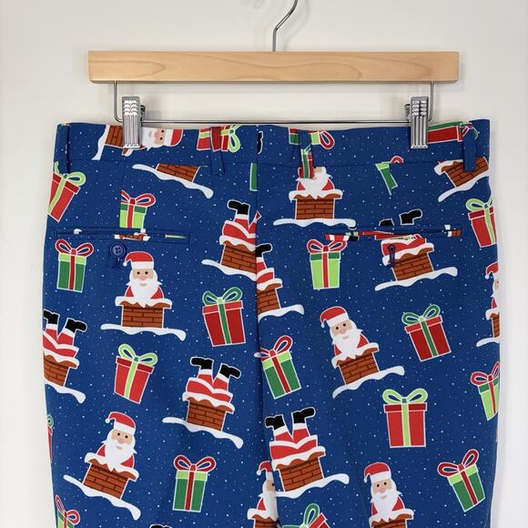 OppoSuits Mens EU 50 US 40 UK 40 Christmas Ugly Sweater Suit Jacket Pants Santa - Picture 8 of 16